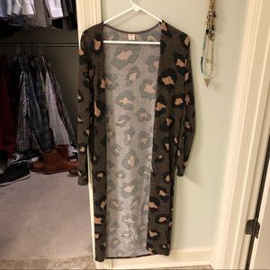 Leopard/ cheetah print cardigan